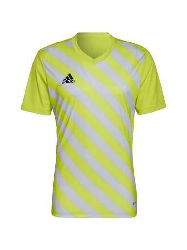 Vyriški marškinėliai Adidas Entrada 22 Graphic Jersey geltonai pilka HF0118