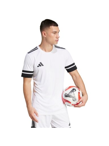 adidas Squadra 25 vyriški marškiniai balti-juodi JG5835