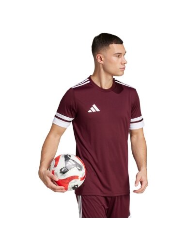 Adidas Squadra 25 vyriški marškiniai bordo spalvos JC8675