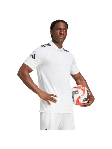Adidas Squadra 25 Polo marškiniai vyrams balti JY3419