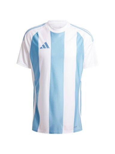 Vyriški marškinėliai Adidas Striped 24 Jersey balti ir mėlyni IW4555