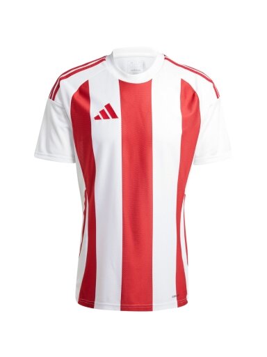 Vyriškas adidas Striped 24 Jersey baltos ir raudonos spalvos IW2142