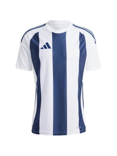 Vyriški marškinėliai Adidas Striped 24 Jersey balti ir mėlyni IW4554