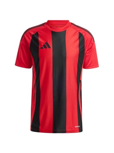 Vyriški marškinėliai Adidas Striped 24 Jersey raudonos ir juodos spalvos IW4556