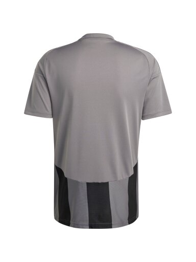 Vyriški marškinėliai Adidas Striped 24 Jersey pilkos ir juodos spalvos IW2145