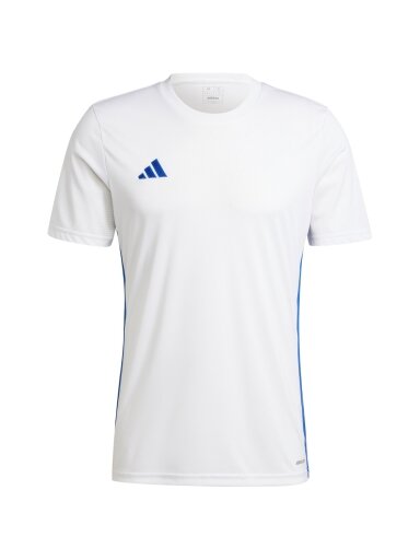 Vyriški marškinėliai adidas Table 23 Jersey baltos ir mėlynos spalvos JI8824