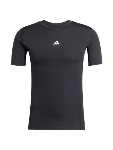 Adidas vyriški kompresiniai marškinėliai Techfit Short Sleeve Tee juodi JP4674