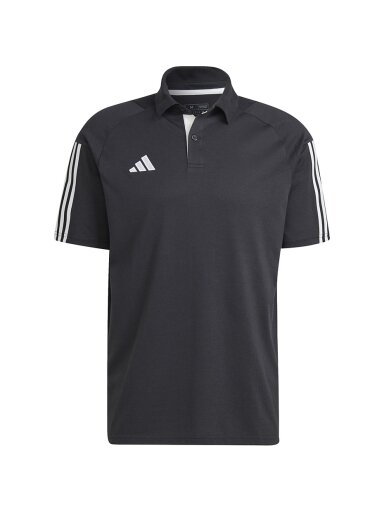 Adidas Tiro 23 Competition Polo vyriški marškiniai, juodi HK8051