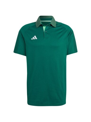 Adidas Tiro 23 Competition Polo vyriški marškinėliai, žali HU1345