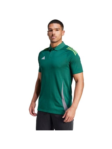 Adidas Tiro 24 Competition Polo vyriški marškinėliai, žali IR7567