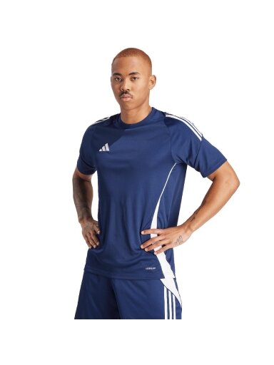 Vyriški marškinėliai adidas Tiro 24 Jersey, tamsiai mėlyni IS1018