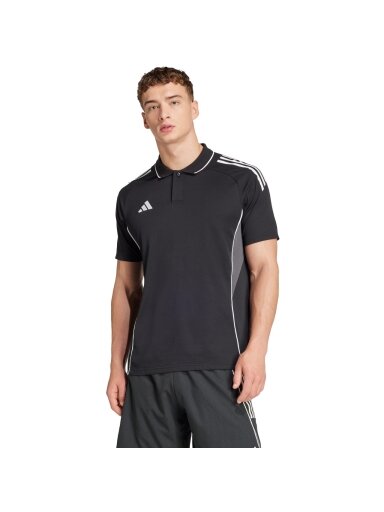 Adidas Tiro 25 Competition Polo polo marškiniai vyrams juodi JY1804