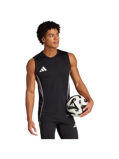 adidas Tiro 25 Competition Sleeveless Jersey vyrams juoda JJ1521
