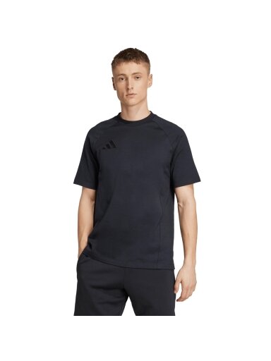 Adidas Tiro 25 Tee Travel vyriški marškinėliai juodi JY5948