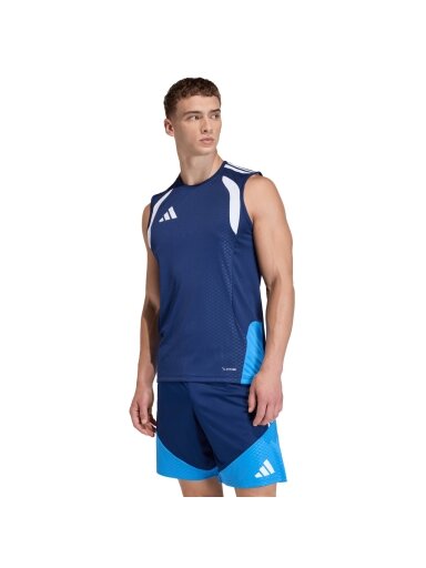 adidas Tiro 26 Competition vyrams be rankovių džersėjis tamsiai mėlynas JY6433