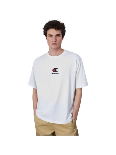 Champion Crewneck vyriški marškiniai balti 220270 WW001