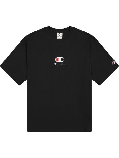 Champion Crewneck vyriški marškinėliai juodi 220270 KK001