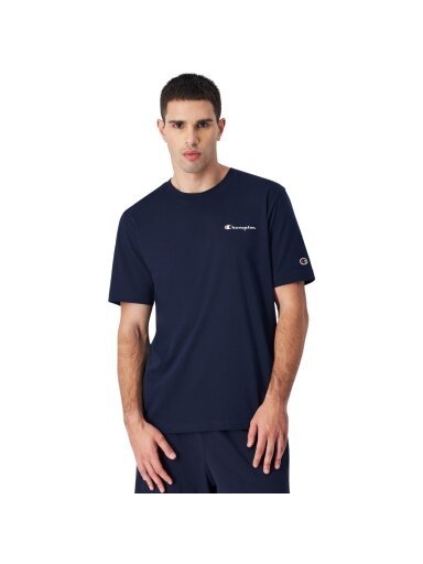 Champion SS Tee vyriški marškiniai, tamsiai mėlyni 220264 BS501