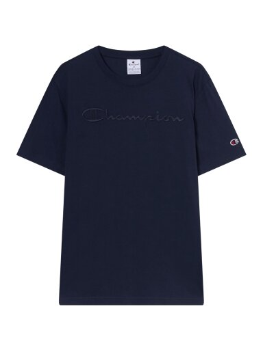 Champion SS Tee vyriški marškiniai, tamsiai mėlyni 220273 BS501