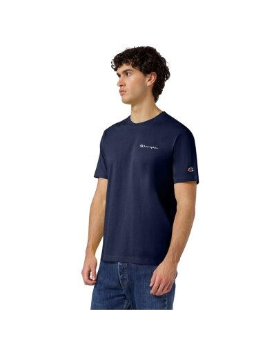Champion SS Tee vyriški marškiniai, tamsiai mėlyni 221798 BS501