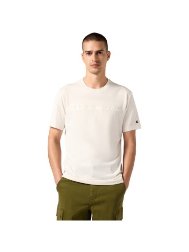 Champion SS Tee vyriški marškiniai, kreminė 220273 WW056