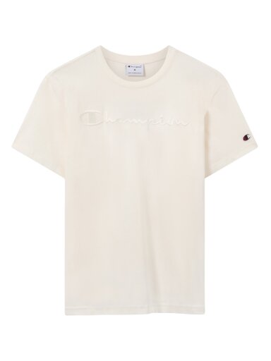 Champion SS Tee vyriški marškiniai, kreminiai 220273 YS084