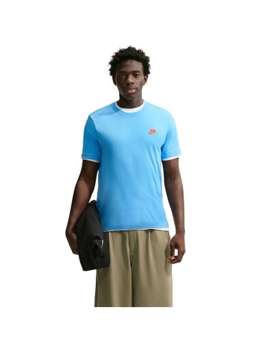 Vyriški marškinėliai Nike Club Tee šviesiai mėlyni AR4997 497