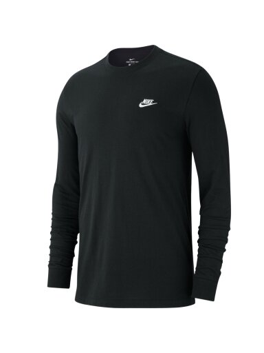 Nike vyriški marškinėliai Club Tee LS, juodi AR5193 010