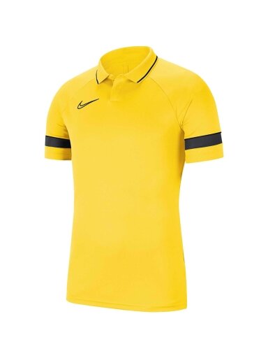 Nike DF Academy 21 Polo SS vyriški marškinėliai geltoni CW6104 719