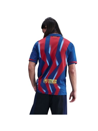 Nike FC Barcelona Stadium 2025/26 marškinėliai vyrams tamsiai mėlyni-bordo