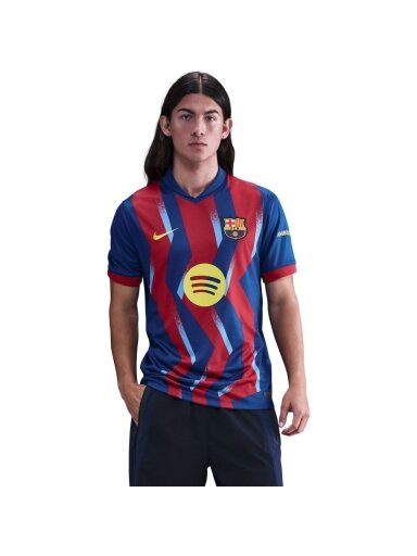 Nike FC Barcelona Stadium 2025/26 marškinėliai vyrams tamsiai mėlyni-bordo
