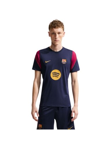 Nike FC Barcelona Strike vyriški marškinėliai tamsiai mėlyni II2254 401
