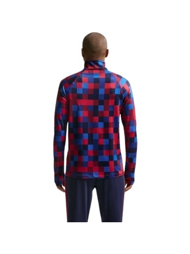 Nike FC Barcelona Strike Home vyriški marškinėliai mėlynos ir raudonos spalvos IQ1301 621