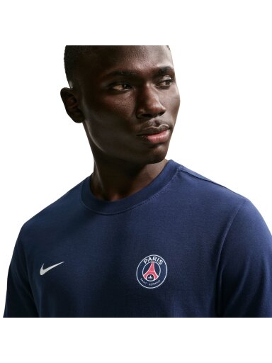 Vyriška marškiniai Nike PSG Essential tamsiai mėlyni IM1664 410