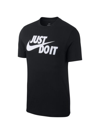 Nike Tee Just do It Swoosh vyriški marškinėliai juodi AR5006 011