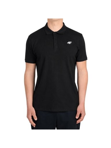 4F vyriški polo marškinėliai M0770, gilios juodos spalvos, 4FWMM00TPTSM0770 20S