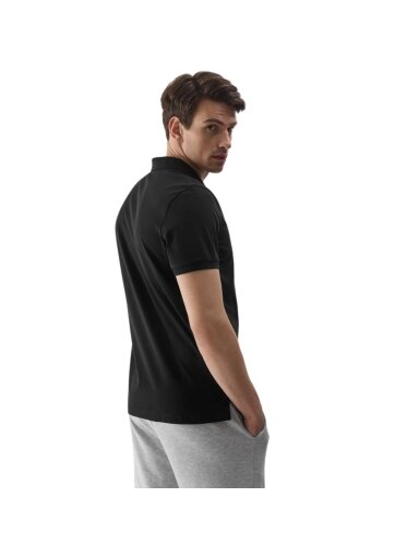 Vyriški polo marškiniai 4F M129 giliai juodi 4FWSS24TPTSM129 20S