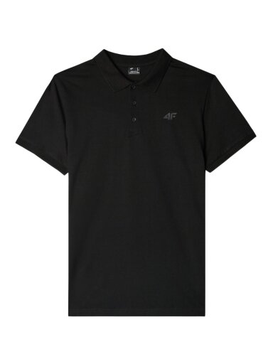 4F vyrams polo marškiniai M367 tamsiai juodi