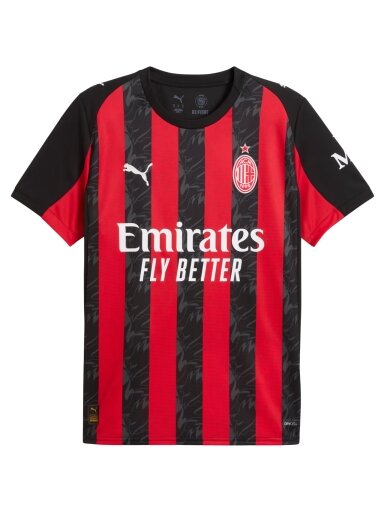 Puma AC Milan Home Jersey vyriški marškinėlių kopija juodos ir raudonos spalvos 779962 01