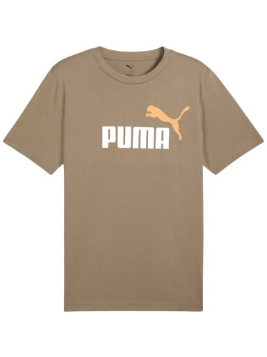 Puma Ess 2 Color No.1 Logo vyriška marškinėliai rudi 684708 83