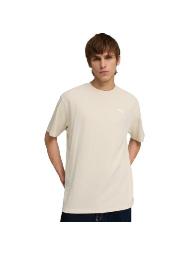 Puma ESS Elevated Relaxed Tee vyriški marškinėliai smėlio spalvos 692018 87