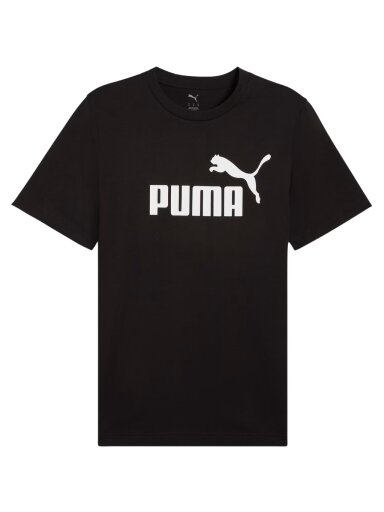 Puma Ess No.1 Logo Tee vyriška marškinėliai juoda 682532 01