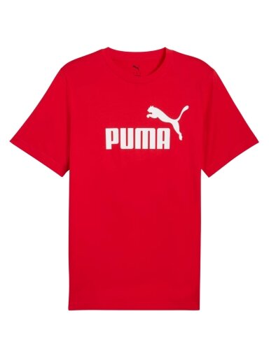 Puma Ess No.1 Logo Tee vyriška marškinėliai raudoni 682532 11