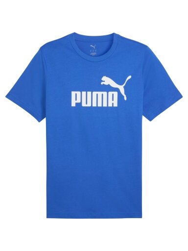 Puma Ess No.1 Logo Tee vyriški marškinėliai, mėlyni 682533 13