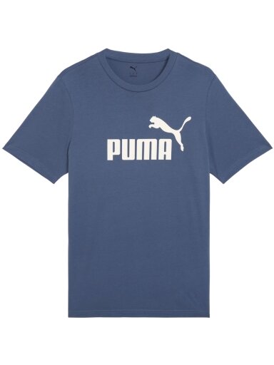 Puma Ess No.1 Logo Tee vyriška marškinėliai mėlyni 682533 80