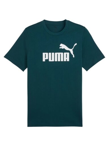Puma Ess No.1 Logo Tee vyriški marškinėliai žali 682533 75