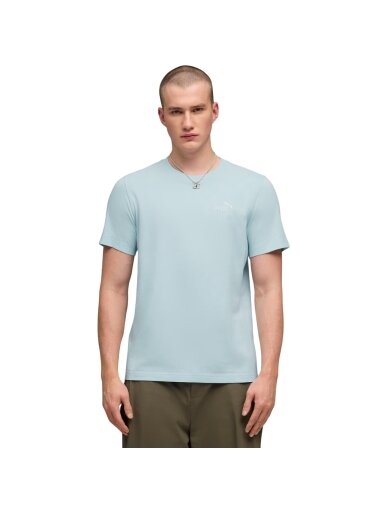 Puma ESS Small No.1 Logo Tee vyriška marškinėliai šviesiai mėlyni 682535 48