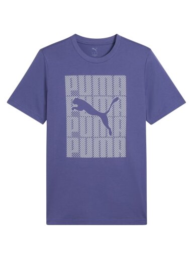 Puma vyriški marškinėliai Graphics Wording Tee mėlyni 684825 46