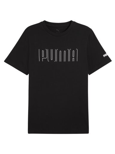 Puma Sport Graphic Tee vyriška marškinėliai juoda 684617 01