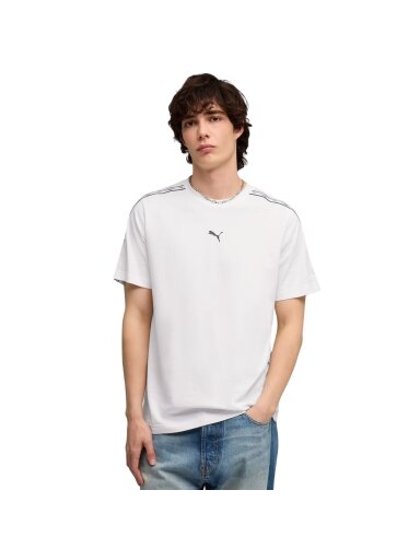 Puma Tape Tee vyriški marškinėliai balta